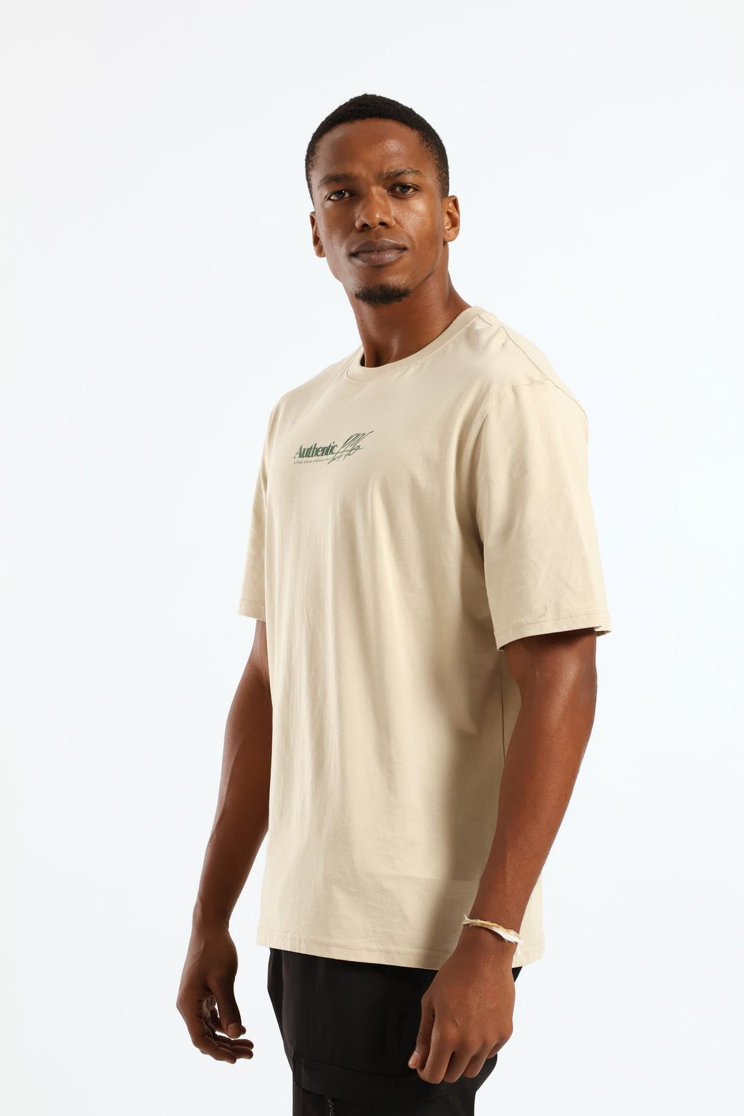 Photo Topographic Mt Front & Back Tee - Taupe