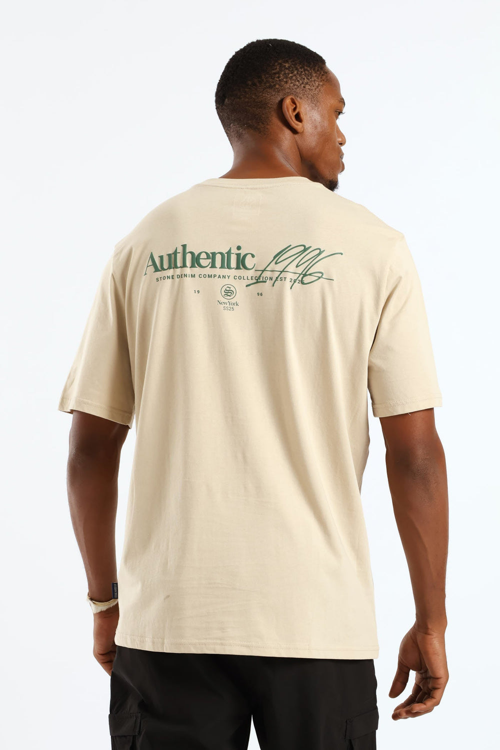 Photo Topographic Mt Front & Back Tee - Taupe