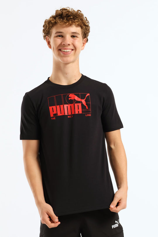 Boys No.1 Logo Tee - Black