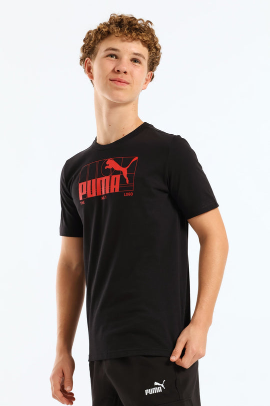 Boys No.1 Logo Tee - Black