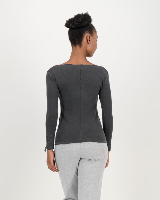 Overdyed Cotton Rib Top