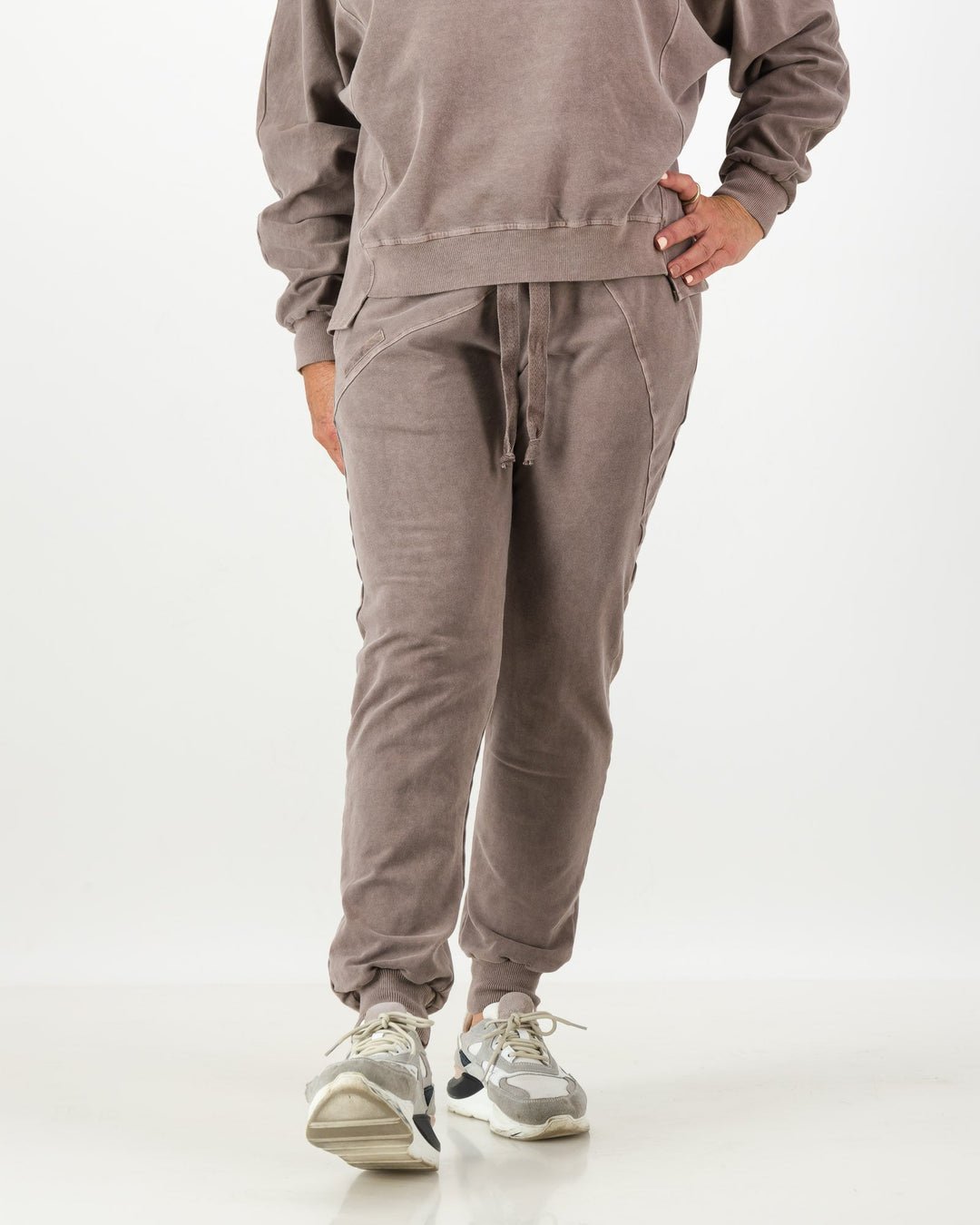 Trackpants Cotton Overdyed