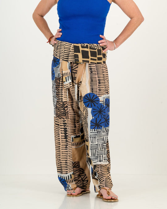 Tie Pants  - Hello Africa