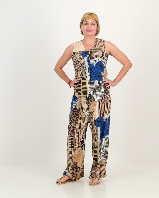 Printed Waistcoat - Hello Africa
