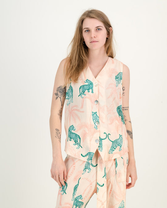 Printed Waistcoat - Tiger Tiger