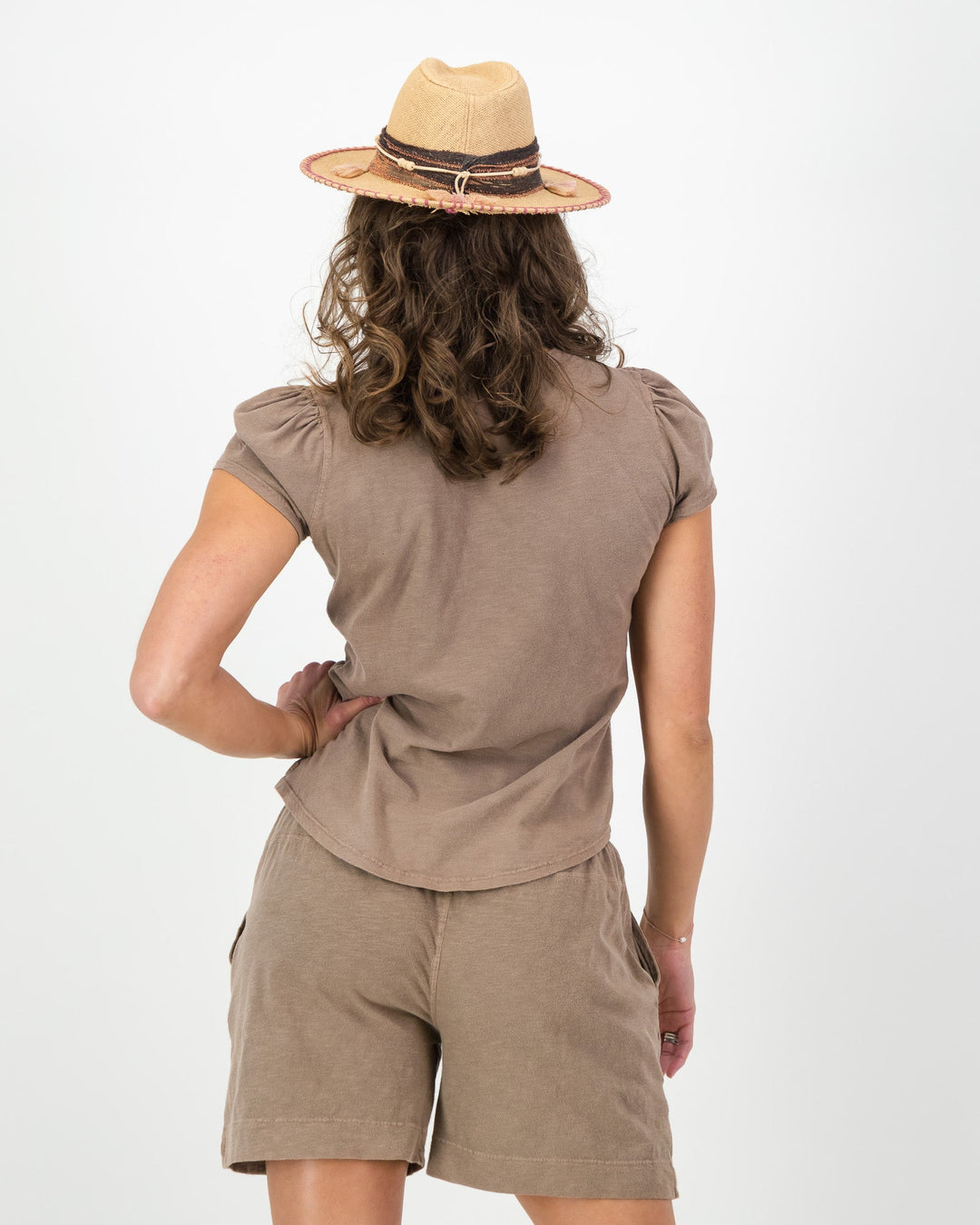 Puff Sleeve Cotton T-Shirt