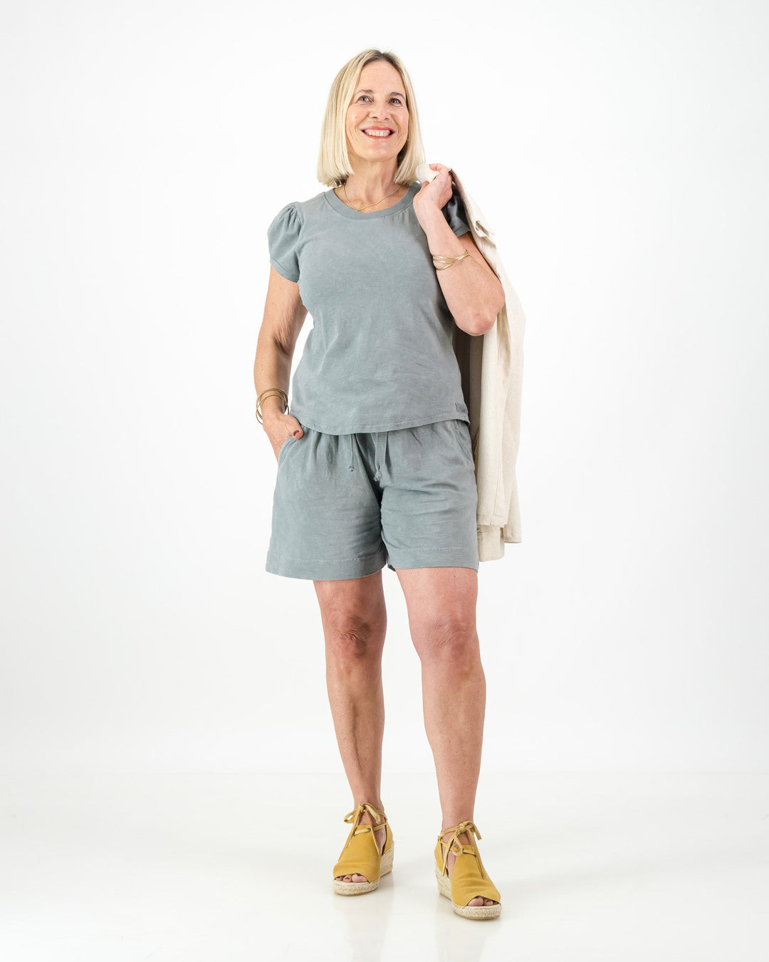 Puff Sleeve Cotton T-Shirt