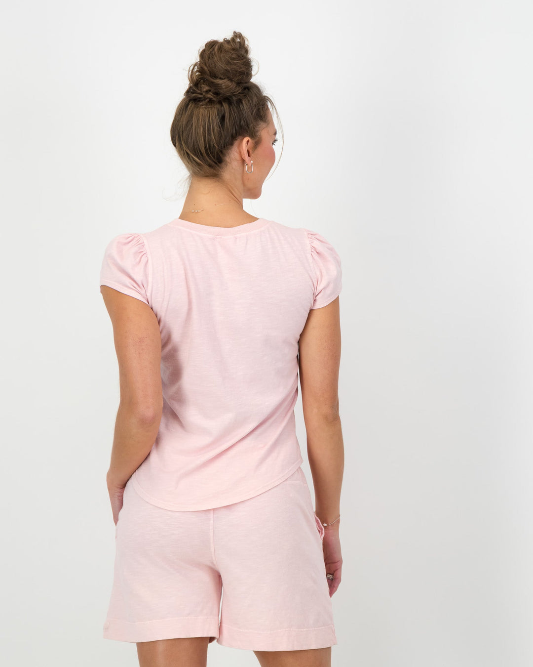 Puff Sleeve Cotton T-Shirt