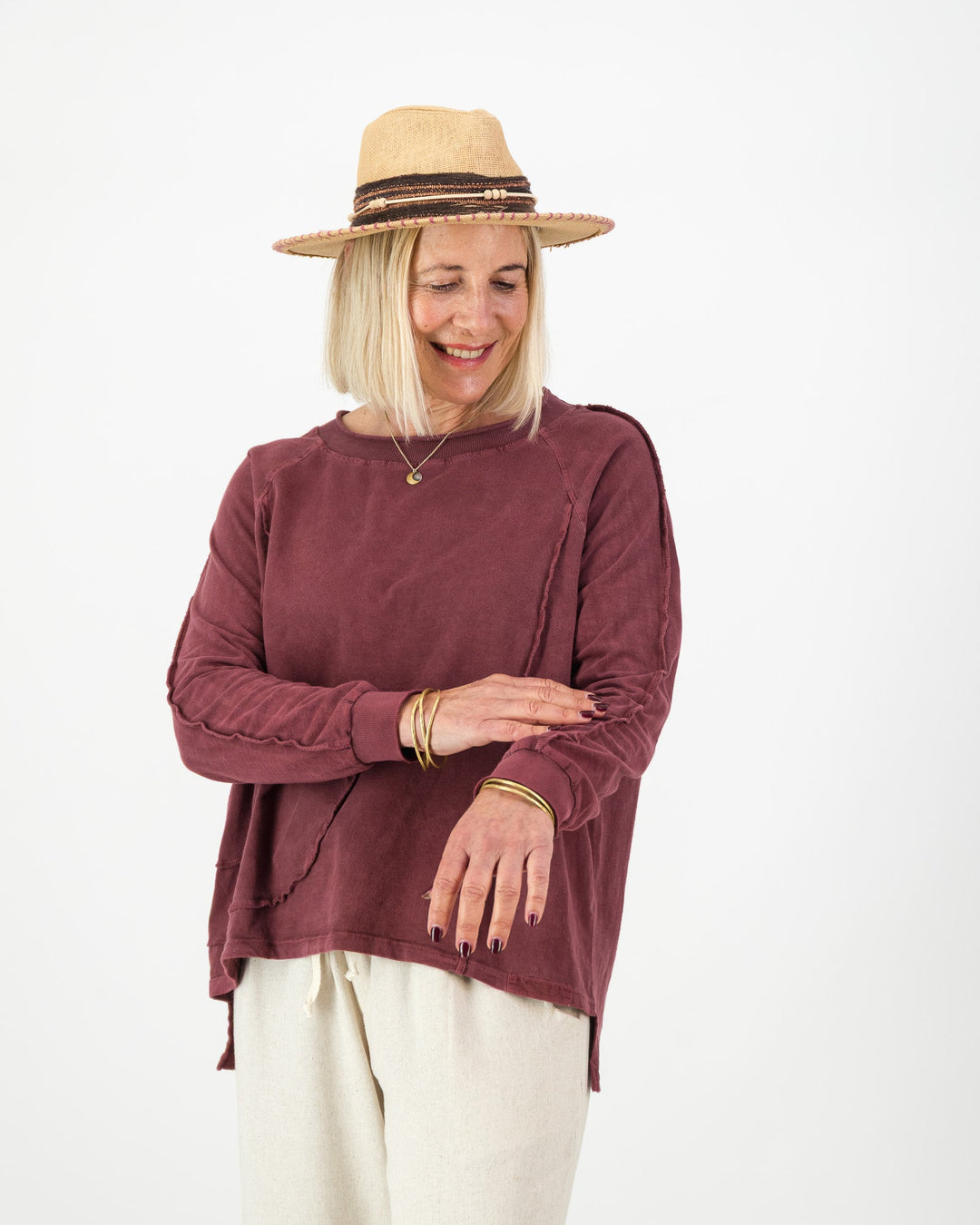 Sunset Cotton Long Sleeve Top