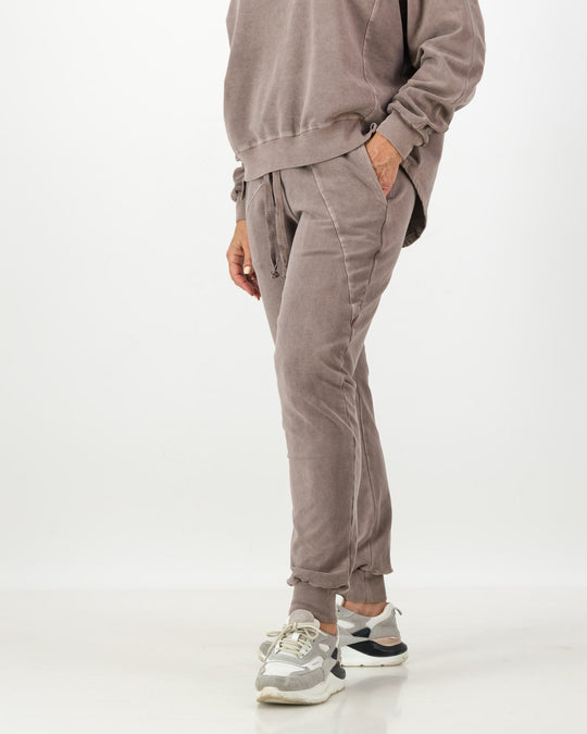 Trackpants Cotton Overdyed